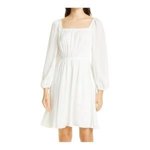 Kobi Halperin Stavy Square Neck Dress in Ivory NWT